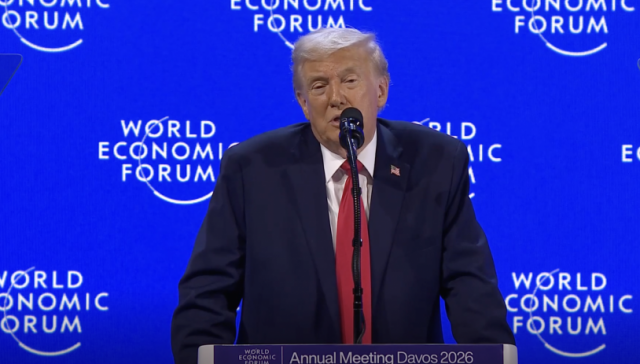 Trump en el Foro Económico de Davos.
